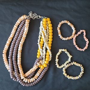 Sassy Jones Necklace and Bracelets